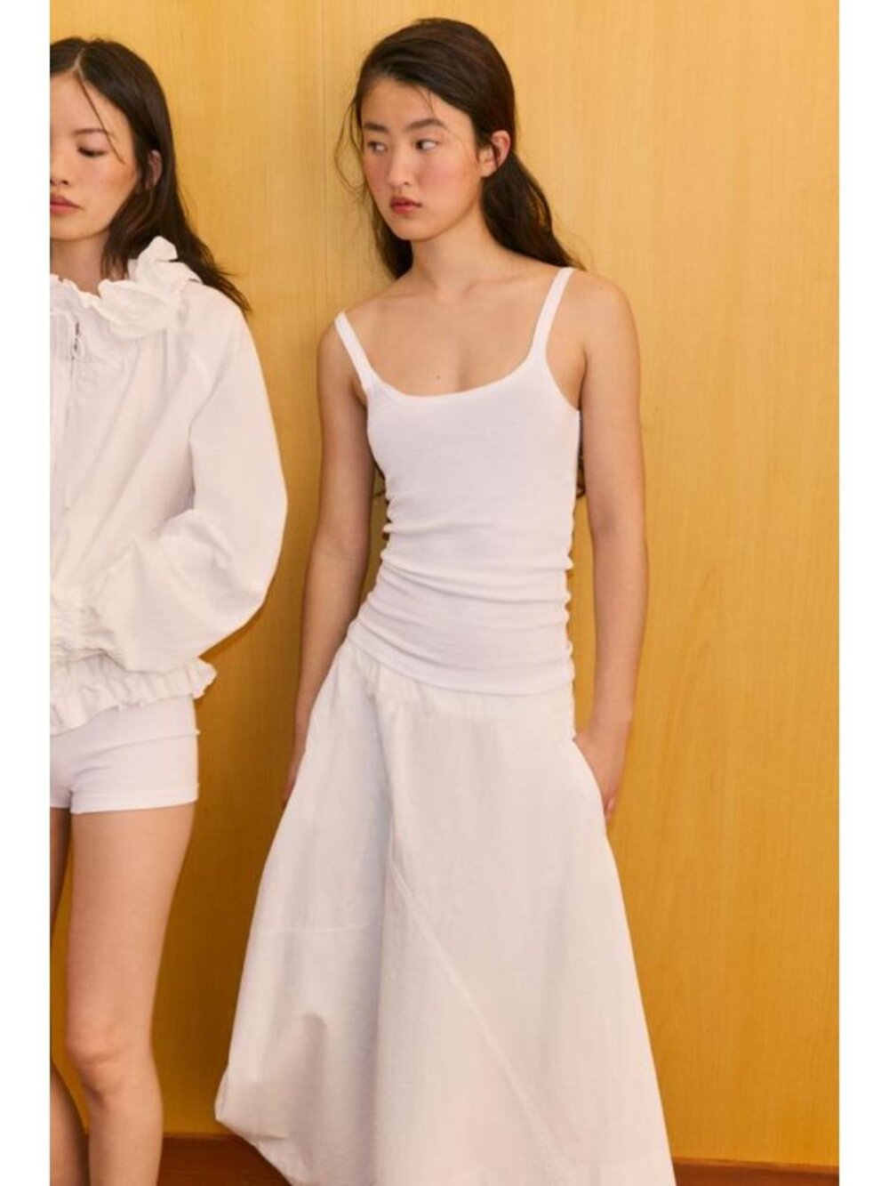 ZARA ASYMMETRIC BALLOON MIDI SKIRT